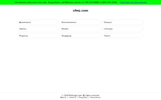 CFMJ Specialty Services website