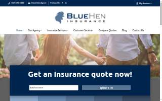 Blue Hen Insurance website
