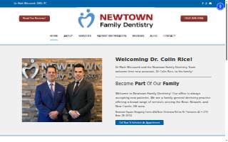 Newtown Family Dentistry website