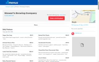 Stewart's Brewing Company website
