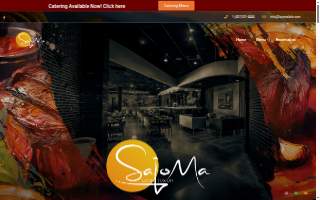 Sajoma salon and barbershop website
