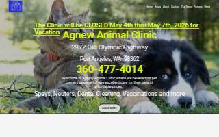 Agnew Veterinary Hospital of Bear website