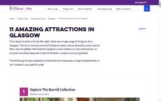 Glasgow Regional Park website