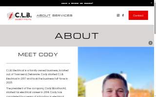 C.L.B. Electrical LLC website