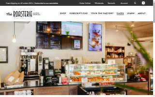 The Roasterie Brookside Café website