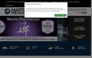 Martin Pre Owned website
