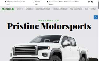 Pristine Motorsports website