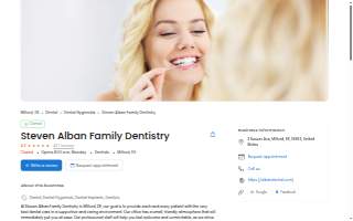 Steven Alban Family Dentistry website