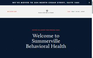 Summerville Behavioral Health website