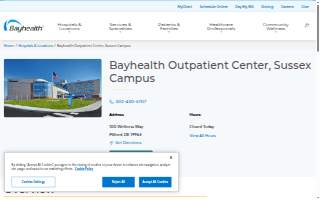Bayhealth Outpatient Center, Sussex Campus website
