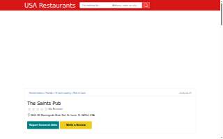 The Saints Pub website