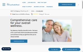 St. Lucie Family Dental website