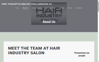Hair Industry Salon Hollywood website