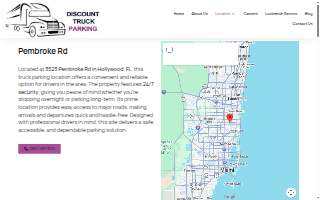 Discount Truck Parking website