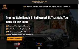 Flame Auto Repair website