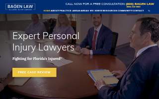 Bagen Law Accident Injury Lawyers - Gainesville website