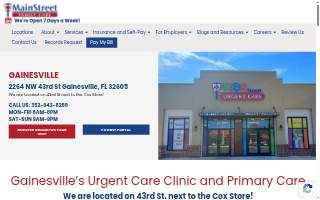 MainStreet Family Care of Gainesville website