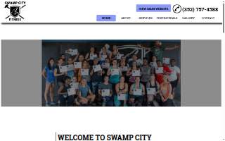 Swamp City Fitness website