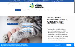 Newberry Animal Hospital website