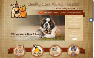 Quality Care Animal Hospital of Miramar website