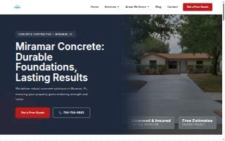 Miramar Concrete Co website