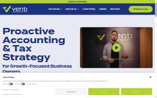 Venti Accounting of Coral Springs website