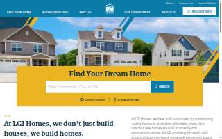 LGI Homes - Palm Coast website