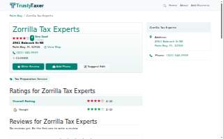 Zorrilla Tax Experts website