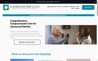 Clearwater Free Clinic website