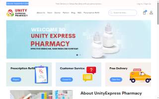 Unity Express Pharmacy website