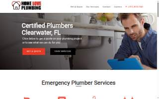 Home Love Plumbing of Clearwater website