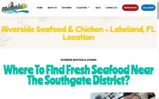 Riverside Seafood & Chicken website