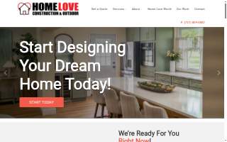 Home Love Construction website