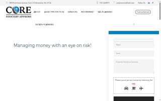 CORE Wealth Advisors website
