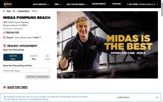 Midas of Pompano Beach website
