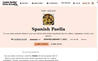 Paella Man Catering website