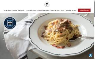 Lynora's Italian Catering and Events website