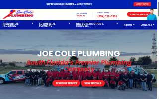 Joe Cole Plumbing website