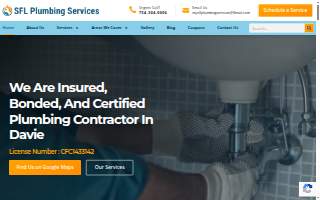 SFL Plumbing Services website