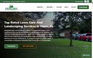 Everglades Lawn and Landscaping website