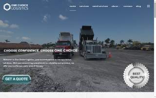 One Choice Logistics website