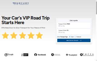 Mercury Auto Transport | Car Shipping Experts website