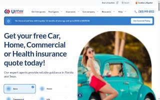 Univista Insurance of Miami Gardens website