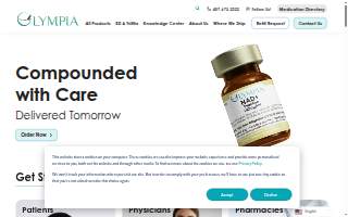 Olympia Fitness Clubs website