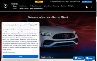 Mercedes-Benz of Miami website