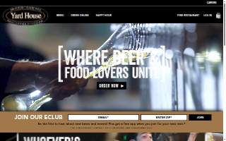 Yard House of Sunrise website