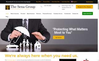 The Sena Group website