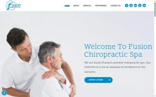 Fusion Chiropractic Spa website