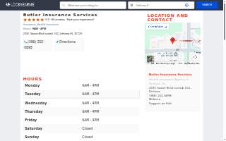 Butler Insurance Services website