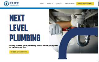 Elite Plumbing Team website